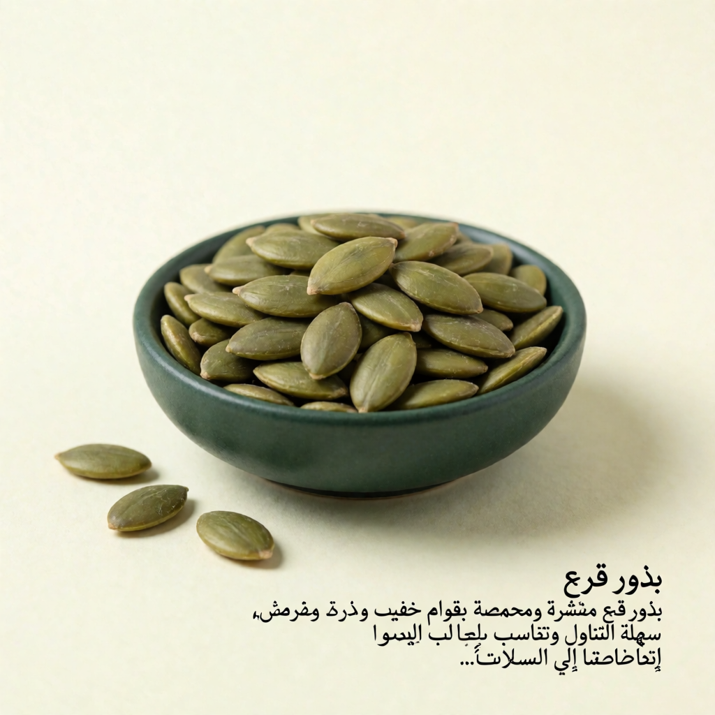 بذور قرع مقشرة محمصة